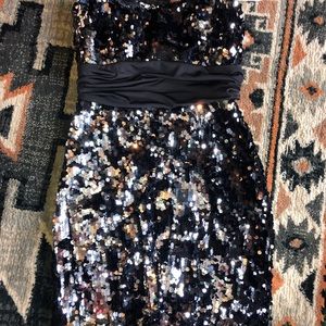 sequin mini dress